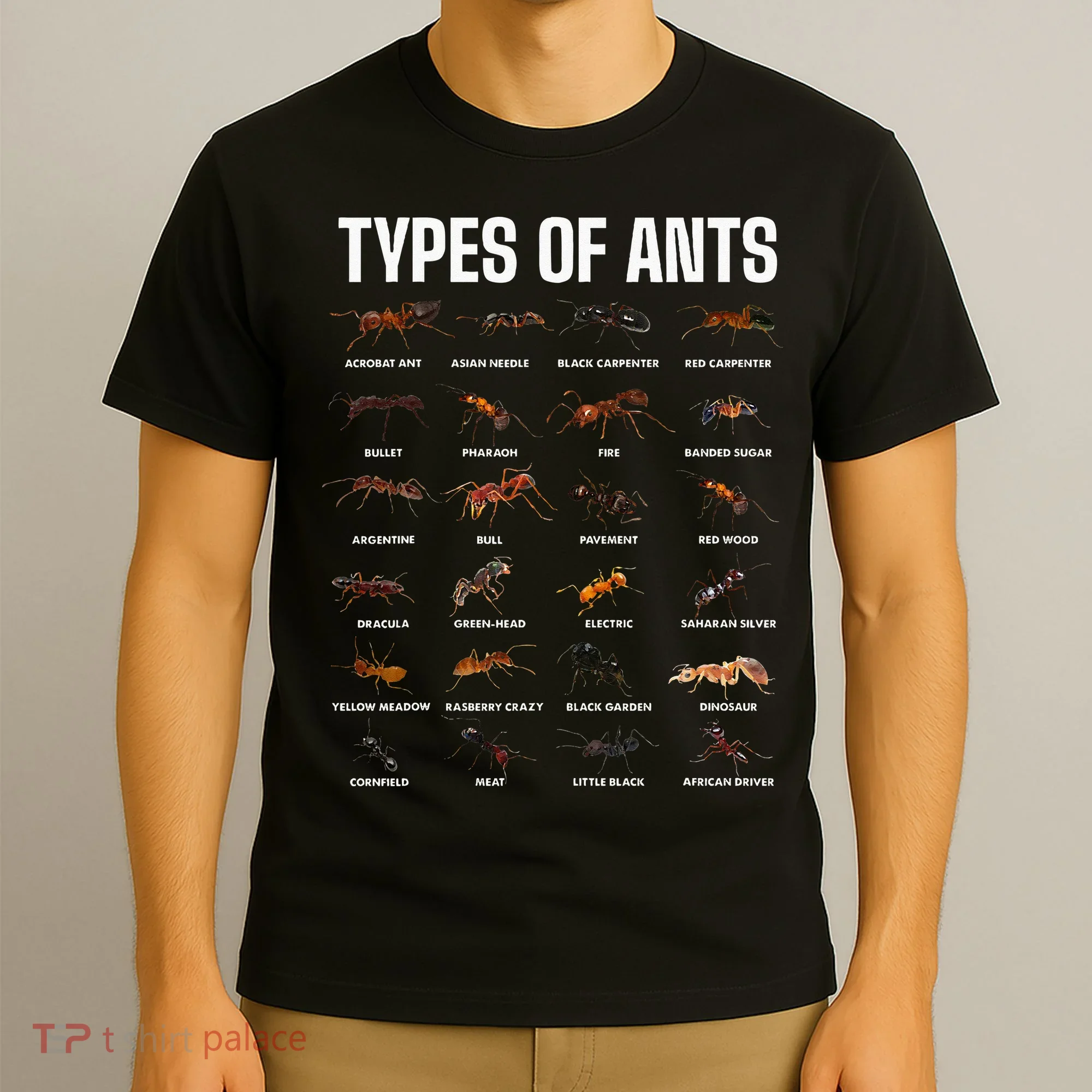 Types Of Ants For Ant Keeper Lovers T-Shirt