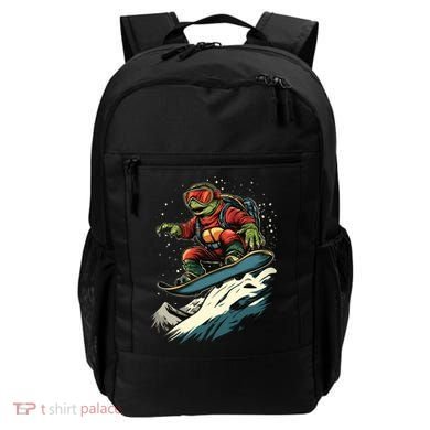 Turtle On A Snowboard Snowboarding Backpack