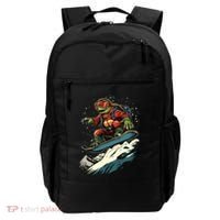 Turtle On A Snowboard Snowboarding Backpack thumb 0