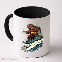 Turtle On A Snowboard Snowboarding Coffee Mug thumb 0
