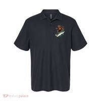 Turtle On A Snowboard Snowboarding Polo thumb 0