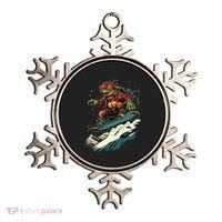 Turtle On A Snowboard Snowboarding Ornament thumb 0