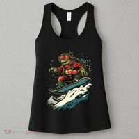 Turtle On A Snowboard Snowboarding Women's Tank Top thumb 3
