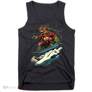 Turtle On A Snowboard Snowboarding Tank Top