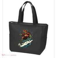 Turtle On A Snowboard Snowboarding Tote Bag thumb 3