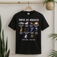 Types of Axolotl Shirt Cute Different Species of Axolotls  T-Shirt thumb 2