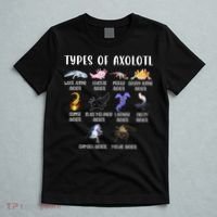 Types of Axolotl Shirt Cute Different Species of Axolotls  T-Shirt thumb 5