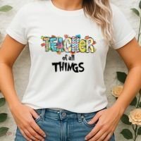 Teacher Of All Things Read Across America Reading Day Teacher Life Women's T-Shirt thumb 2