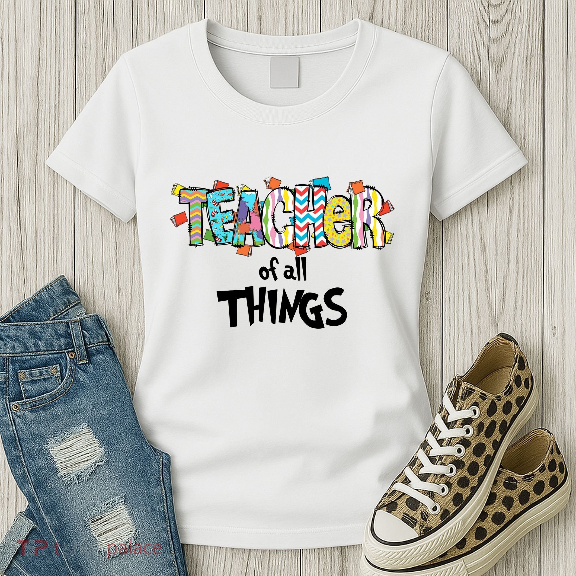 Teacher Of All Things Read Across America Reading Day Teacher Life Women's T-Shirt