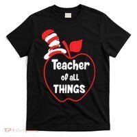 Teacher Of All Things Hat Teacher Life Reading Day Lover Read Across America T-Shirt thumb 0