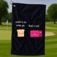 Toast And Toaster Golf Towel thumb 1
