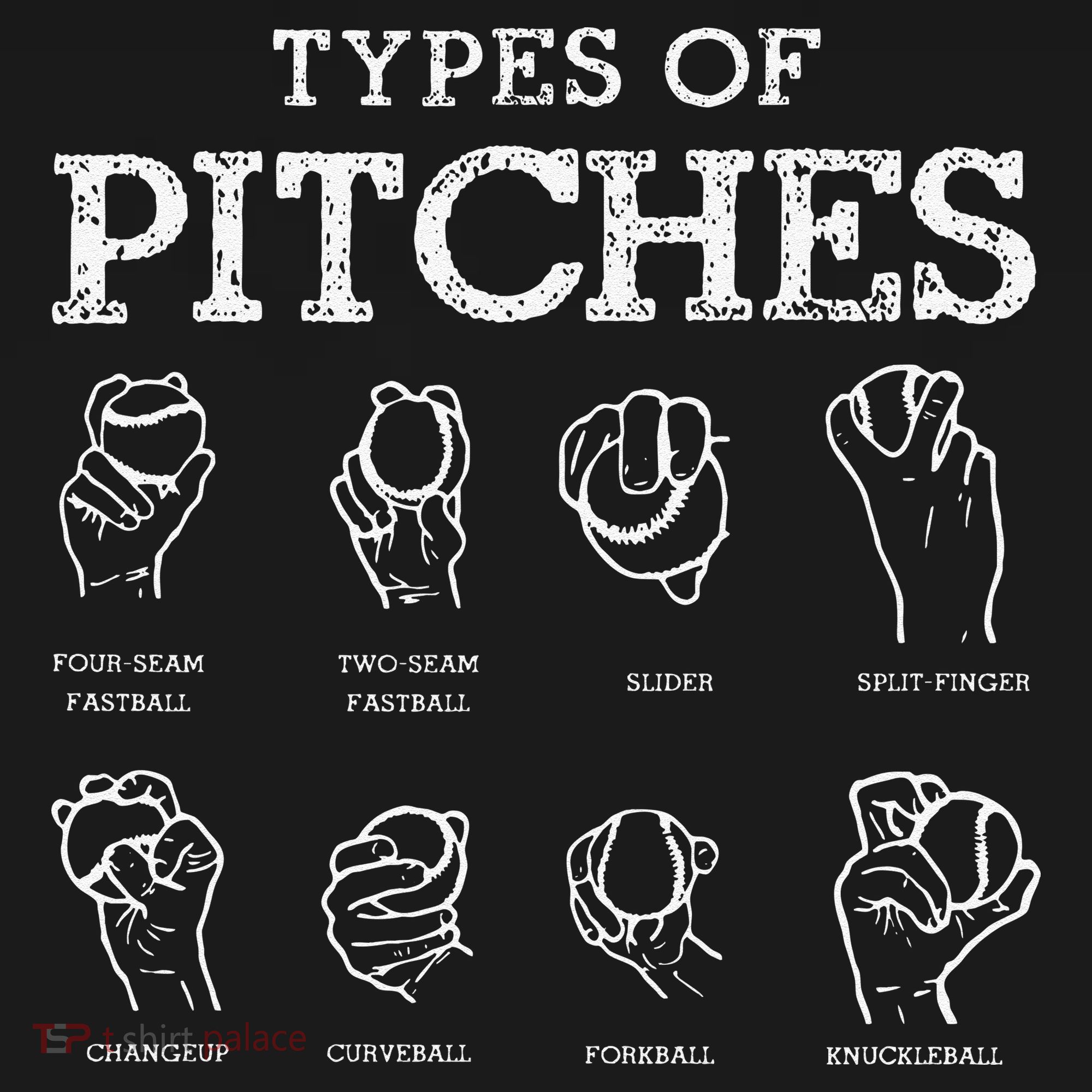 Types of Baseball Pitches Life Choices Pitcher Player T-Shirt