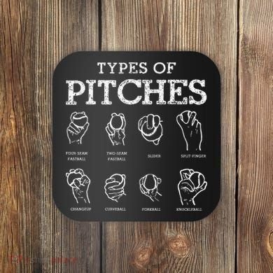 Types of Baseball Pitches Life Choices Pitcher Player Coaster