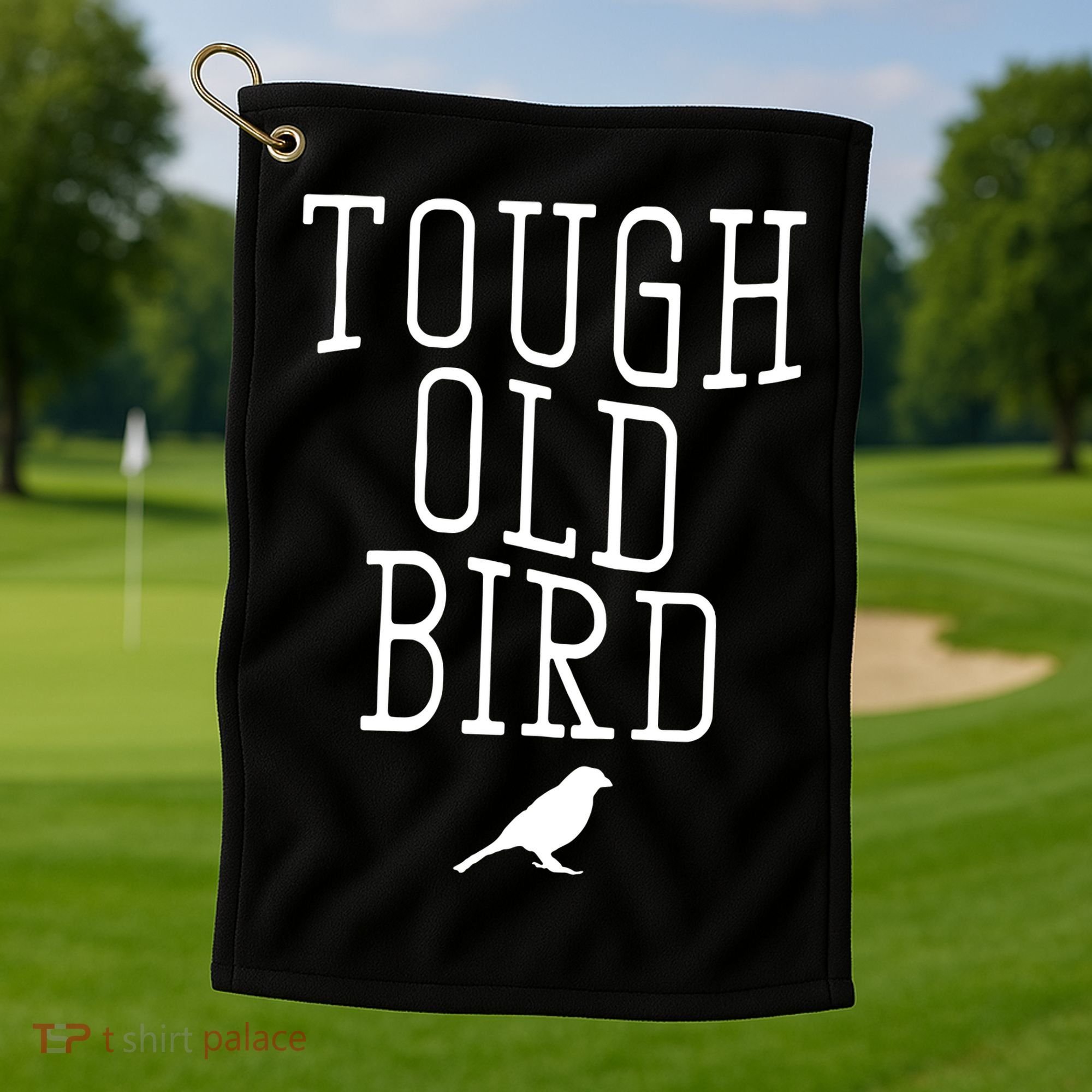 Tough Old Bird Golf Towel