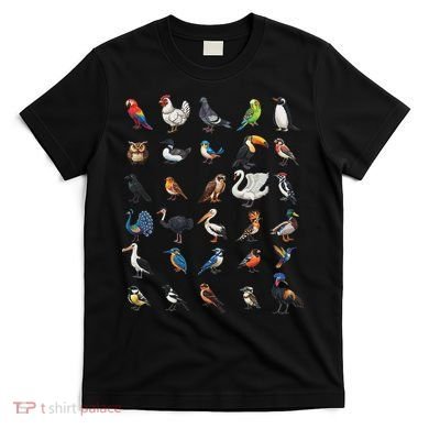 Types Of Birds Educational T-Shirt