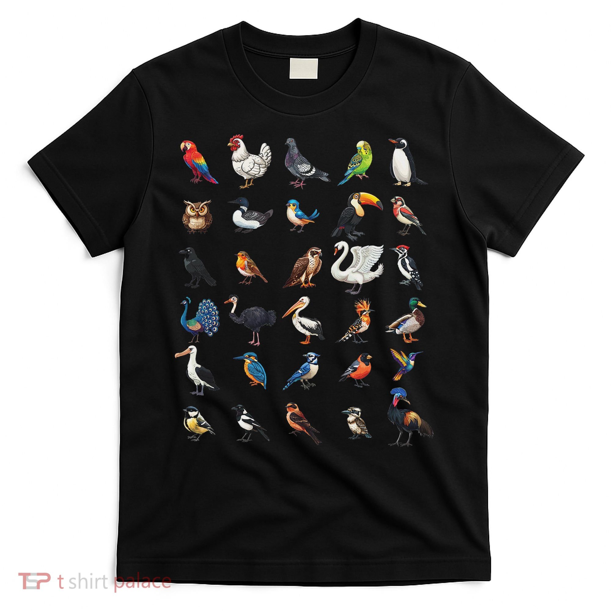 Types Of Birds Educational T-Shirt