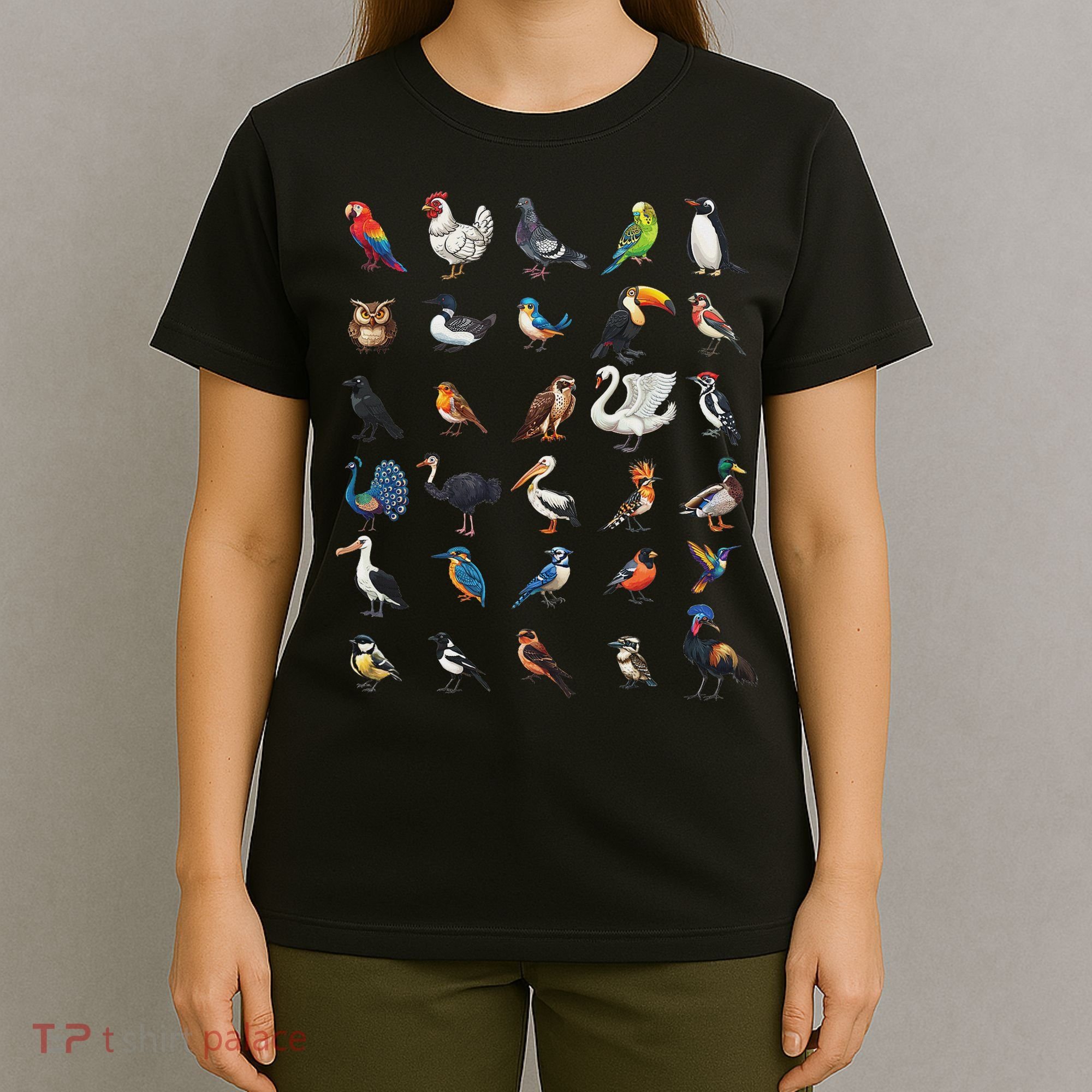 Types Of Birds Educational T-Shirt