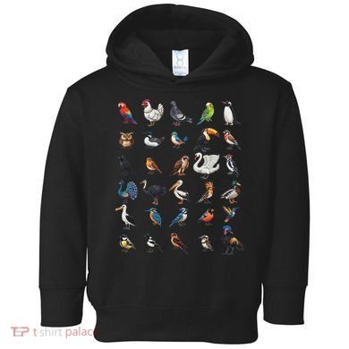 Types Of Birds Educational Toddler Hoodie
