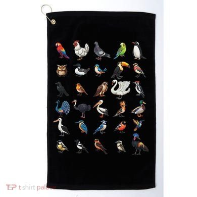 Types Of Birds Educational Golf Towel