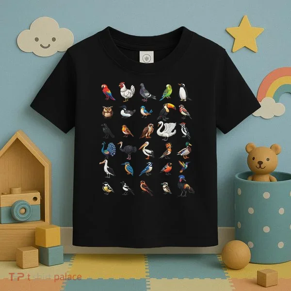 Types Of Birds Educational Toddler T-Shirt