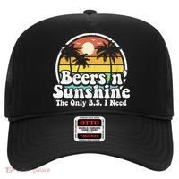 The Only BS I Need Is Beers and Sunshine Retro Beach Gift Hat thumb 0