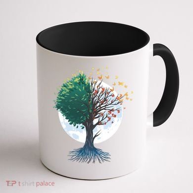 Tree Of Butterflies Coffee Mug back