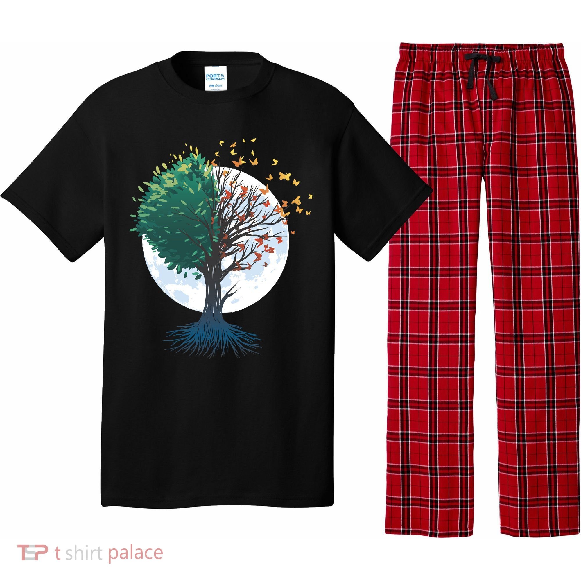 Tree Of Butterflies Pajama Set