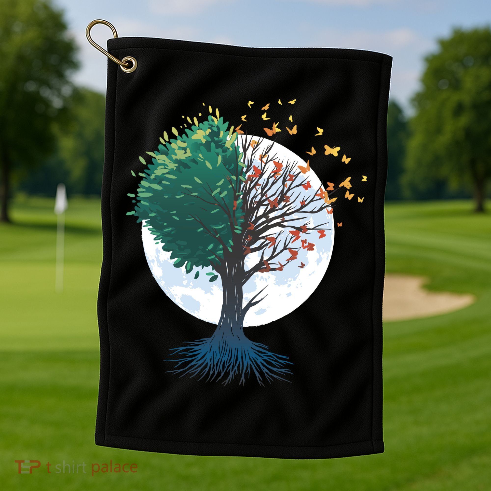 Tree Of Butterflies Golf Towel