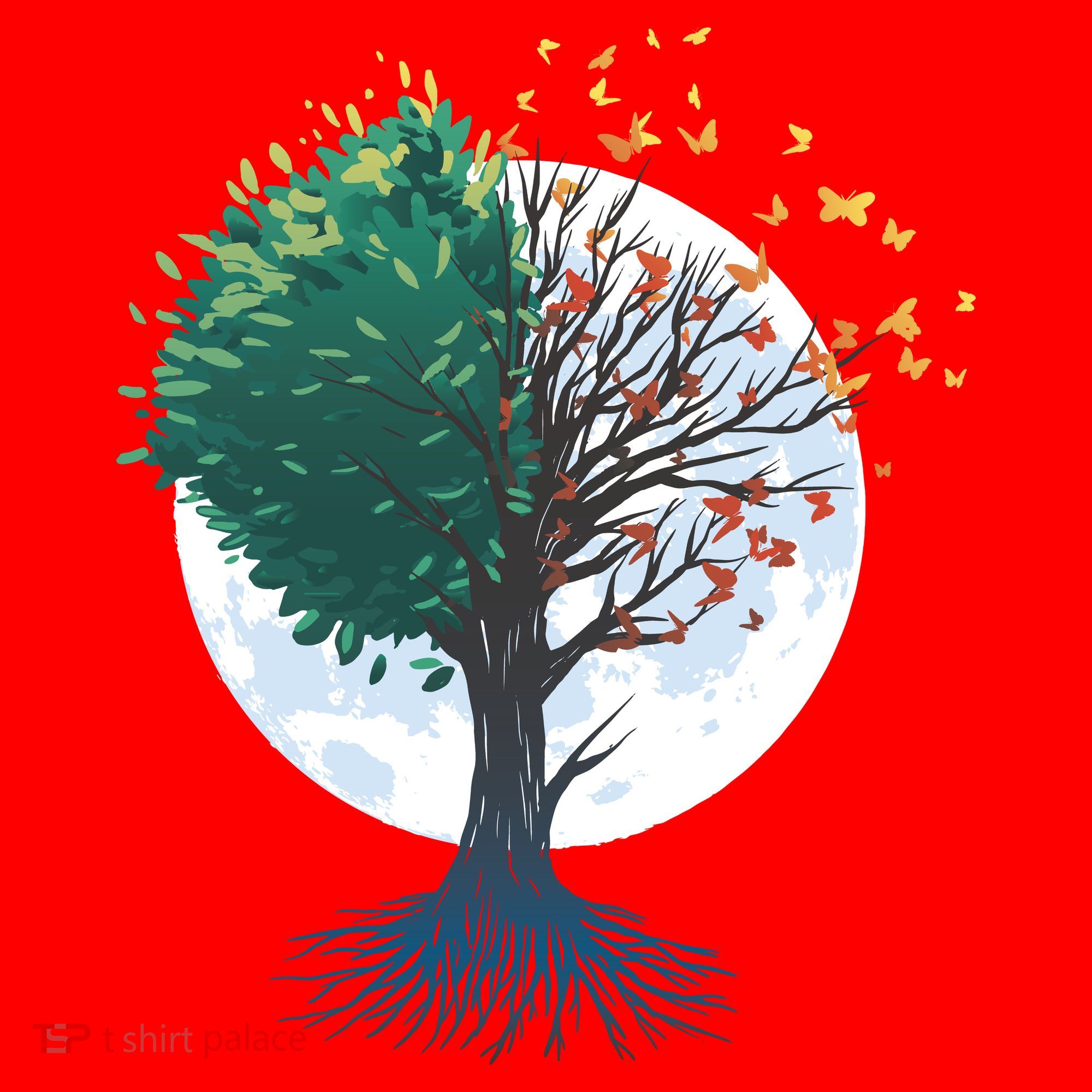 Tree Of Butterflies Santa Hat