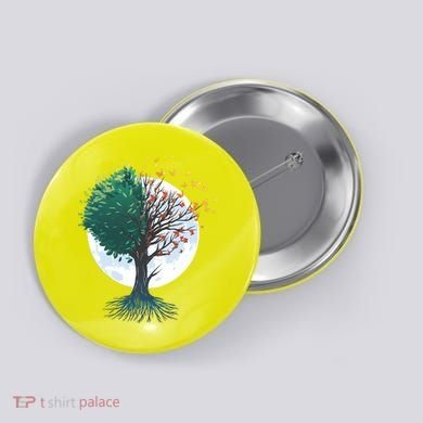 Tree Of Butterflies Button