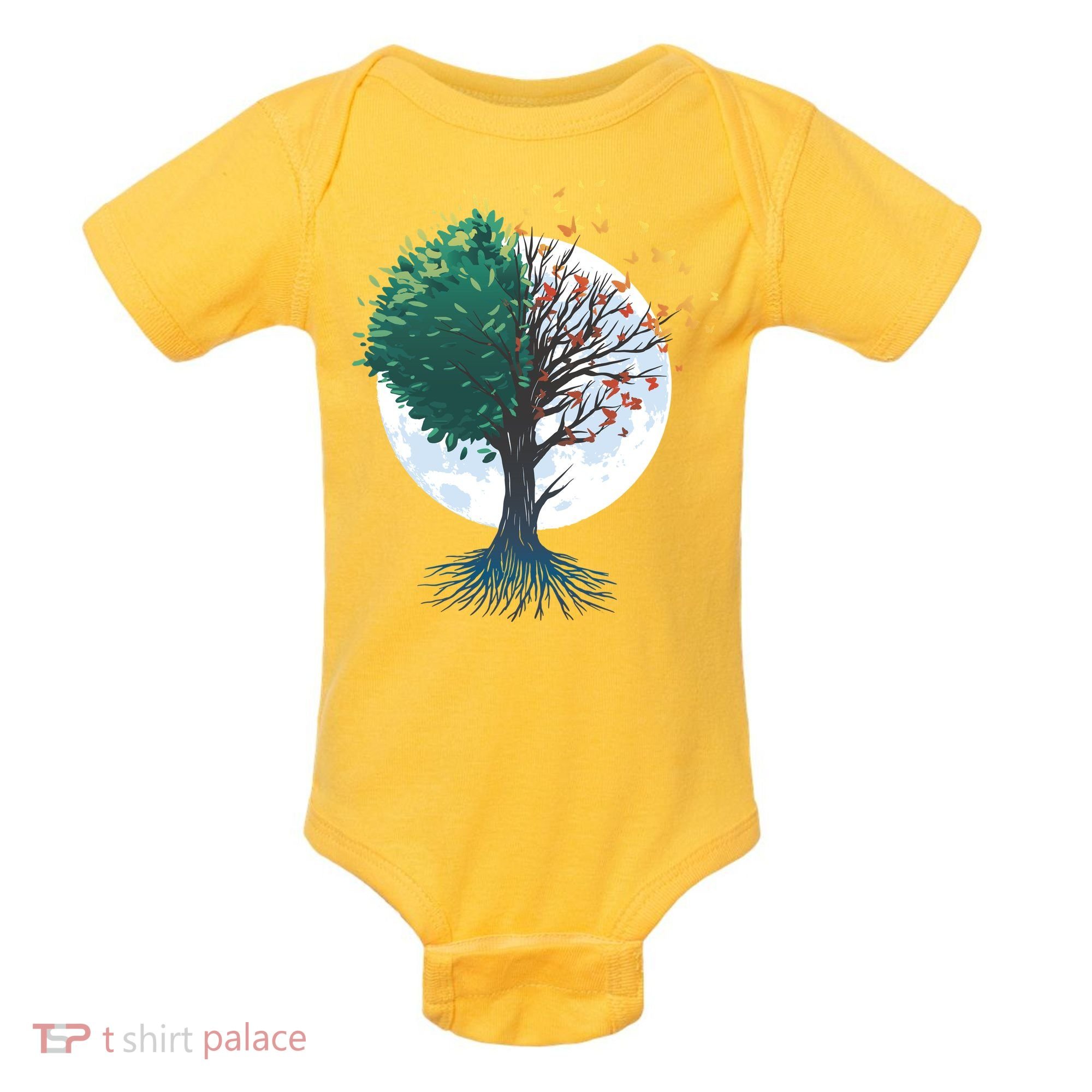 Tree Of Butterflies Baby Bodysuit