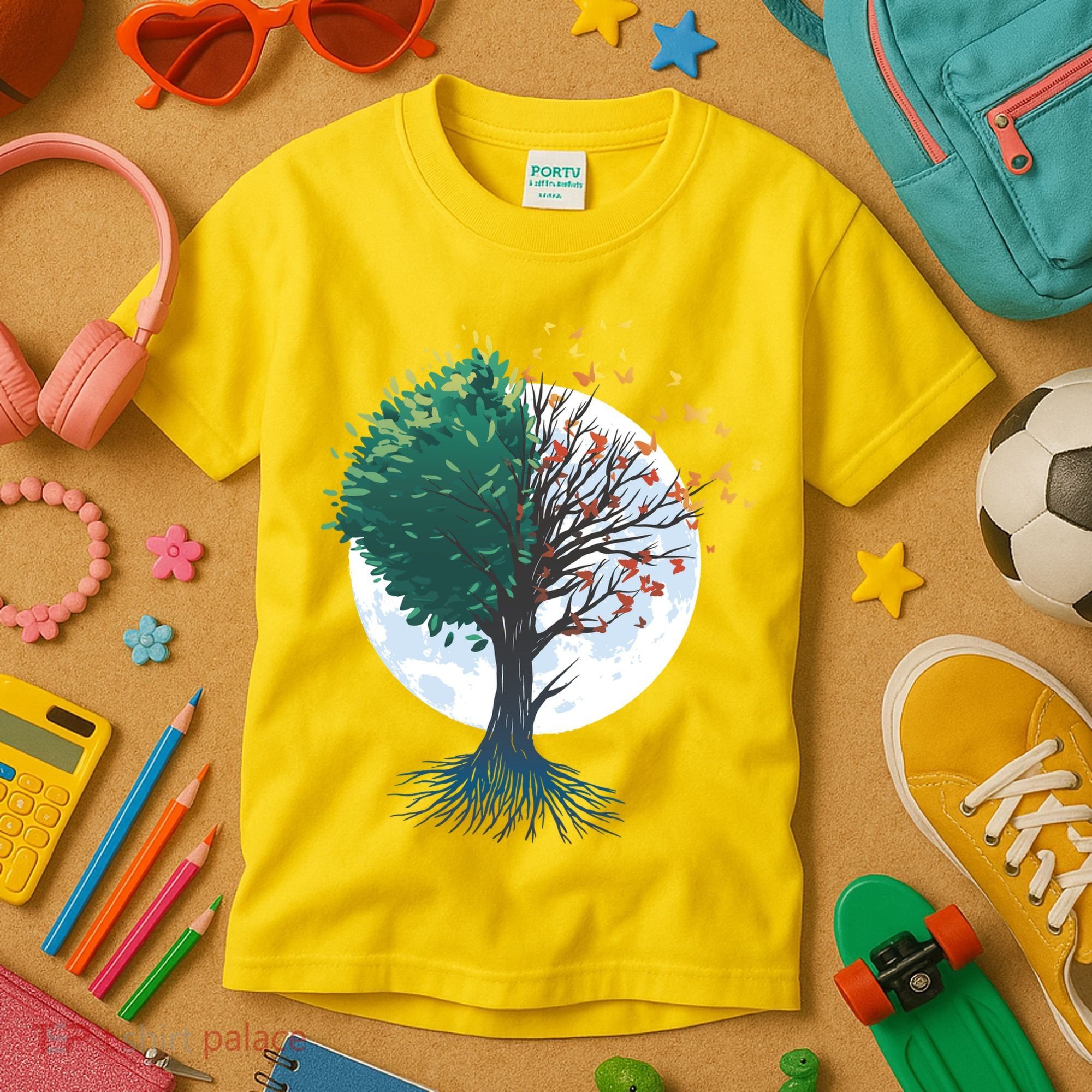 Tree Of Butterflies Kids T-Shirt