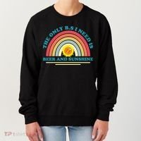 The Only BS I Need Is Beer And Sunshine Boho Rainbow Women's Sweatshirt thumb 0