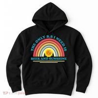 The Only BS I Need Is Beer And Sunshine Boho Rainbow Hoodie thumb 0