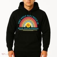 The Only BS I Need Is Beer And Sunshine Boho Rainbow Hoodie thumb 2