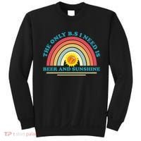 The Only BS I Need Is Beer And Sunshine Boho Rainbow Sweatshirt thumb 0