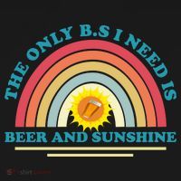 The Only BS I Need Is Beer And Sunshine Boho Rainbow Women's Tank Top thumb 5