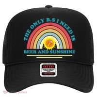 The Only BS I Need Is Beer And Sunshine Boho Rainbow Hat thumb 0