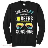 The Only BS I need is Beers And Sunshine Cool Funny Summer Sweatshirt thumb 0