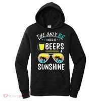 The Only BS I need is Beers And Sunshine Cool Funny Summer Women's Hoodie thumb 0