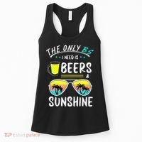 The Only BS I need is Beers And Sunshine Cool Funny Summer Women's Tank Top thumb 0