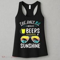 The Only BS I need is Beers And Sunshine Cool Funny Summer Women's Tank Top thumb 3