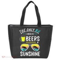 The Only BS I need is Beers And Sunshine Cool Funny Summer Tote Bag thumb 0