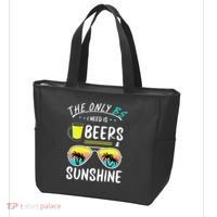 The Only BS I need is Beers And Sunshine Cool Funny Summer Tote Bag thumb 3
