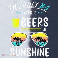 The Only BS I need is Beers And Sunshine Cool Funny Summer Sport-Tek Competitor United Soccer Jersey thumb 4