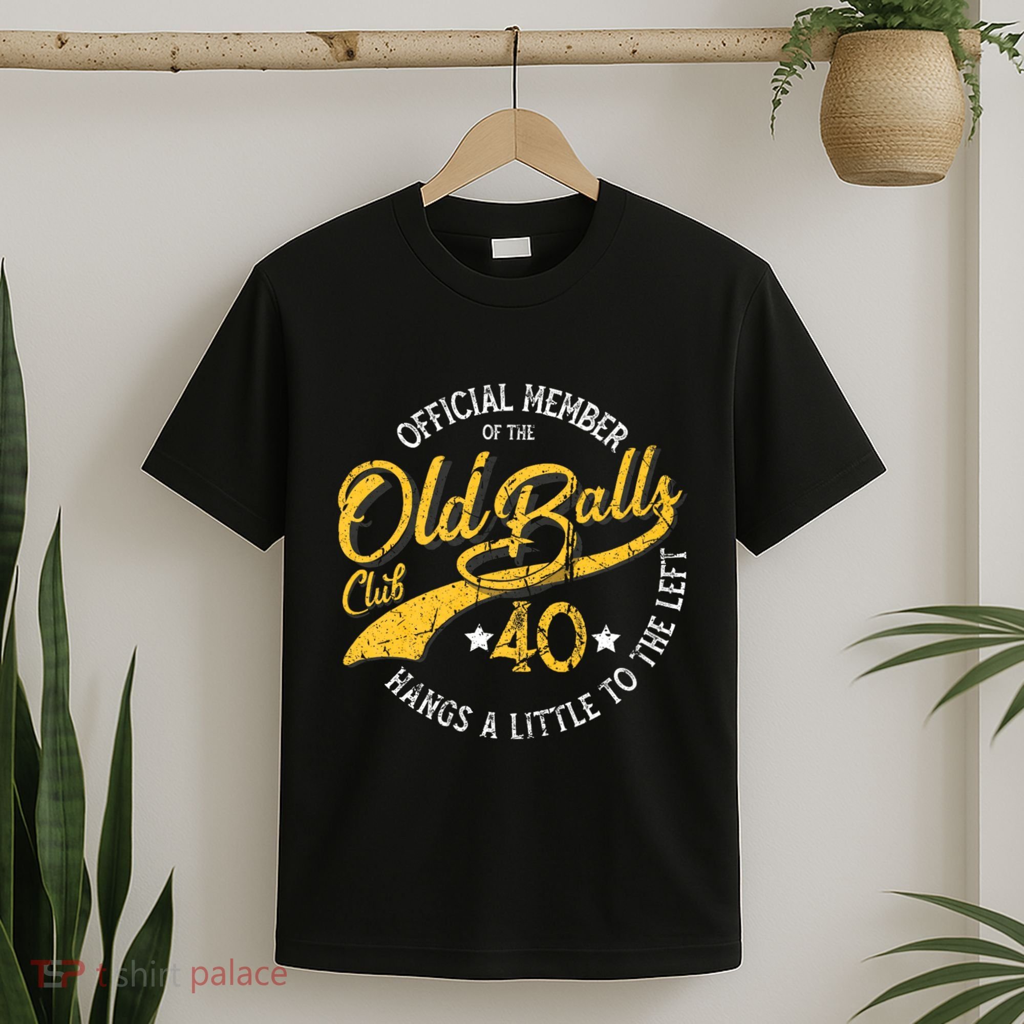 The Old Balls Club 40th Over The Hill Birthday T-Shirt