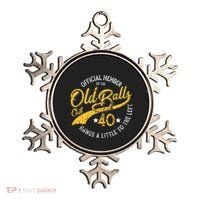 The Old Balls Club 40th Over The Hill Birthday Ornament thumb 0