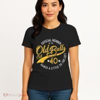 The Old Balls Club 40th Over The Hill Birthday Women's T-Shirt thumb 4