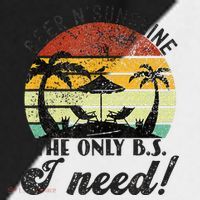 The Only BS I Need Is Beers And Sunshine Retro Beach Sport-Tek Competitor United Soccer Jersey thumb 4