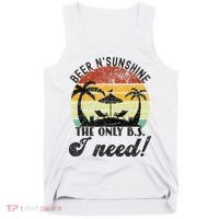 The Only BS I Need Is Beers And Sunshine Retro Beach Tank Top thumb 0